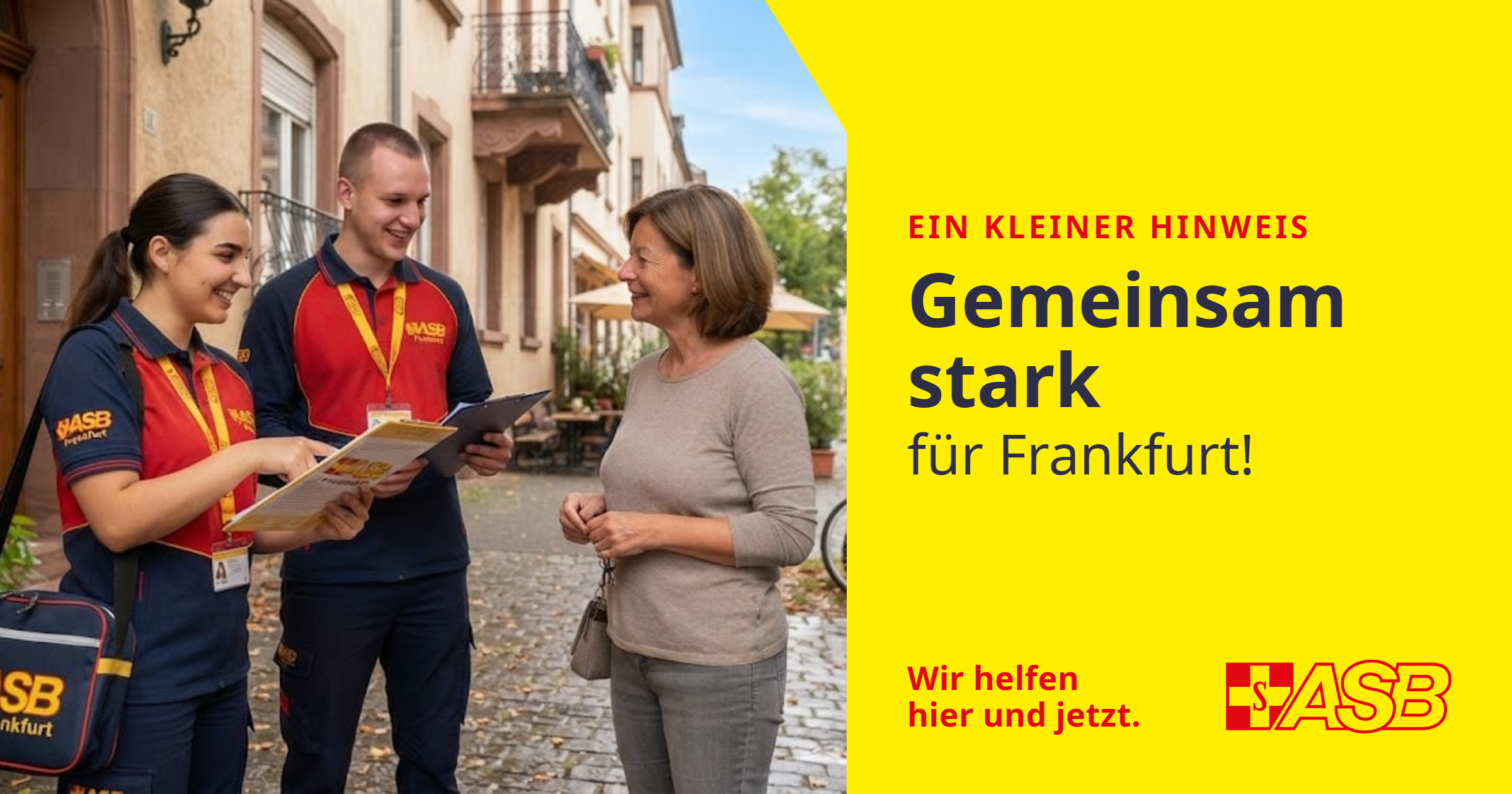 Werber die eine Person ansprechen 